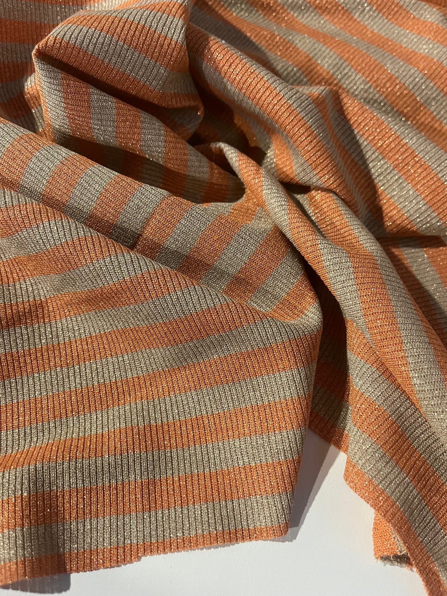 PORTIA 046 jersey rib stripe 2/1 with lurex