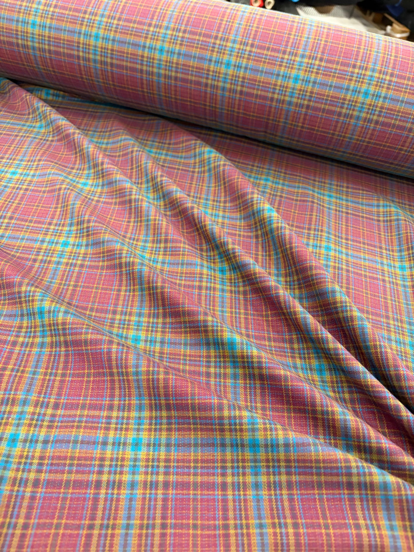 PIPO 004 stretch check curry/petrol