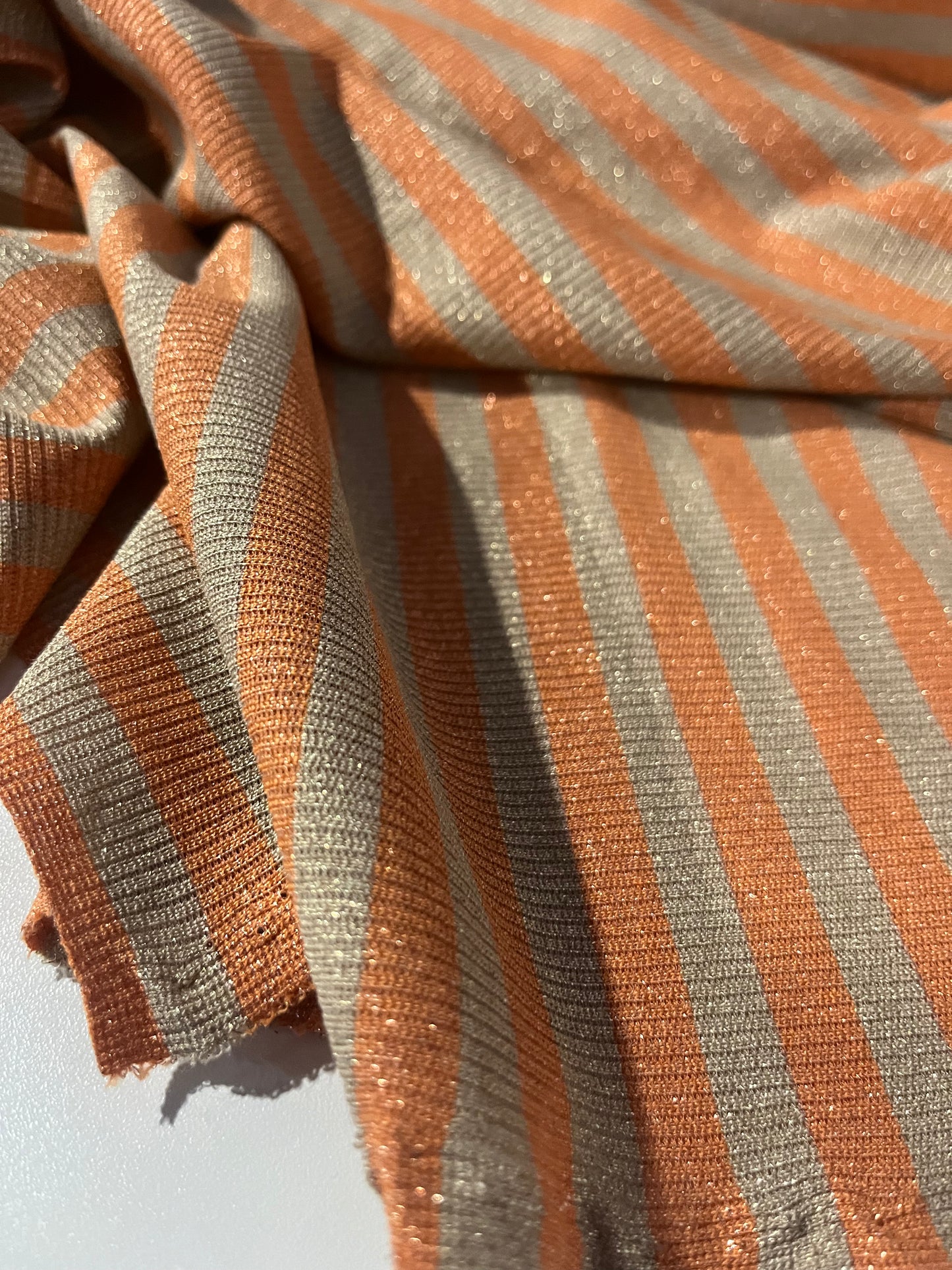 PORTIA 046 jersey rib stripe 2/1 with lurex