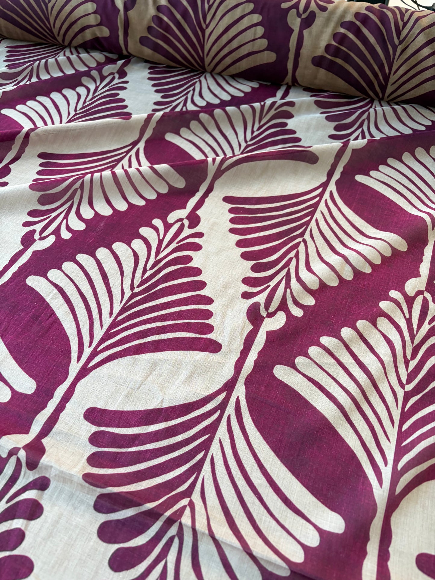 ANDREA 001 voile cotton silk "the sand/wine edit"