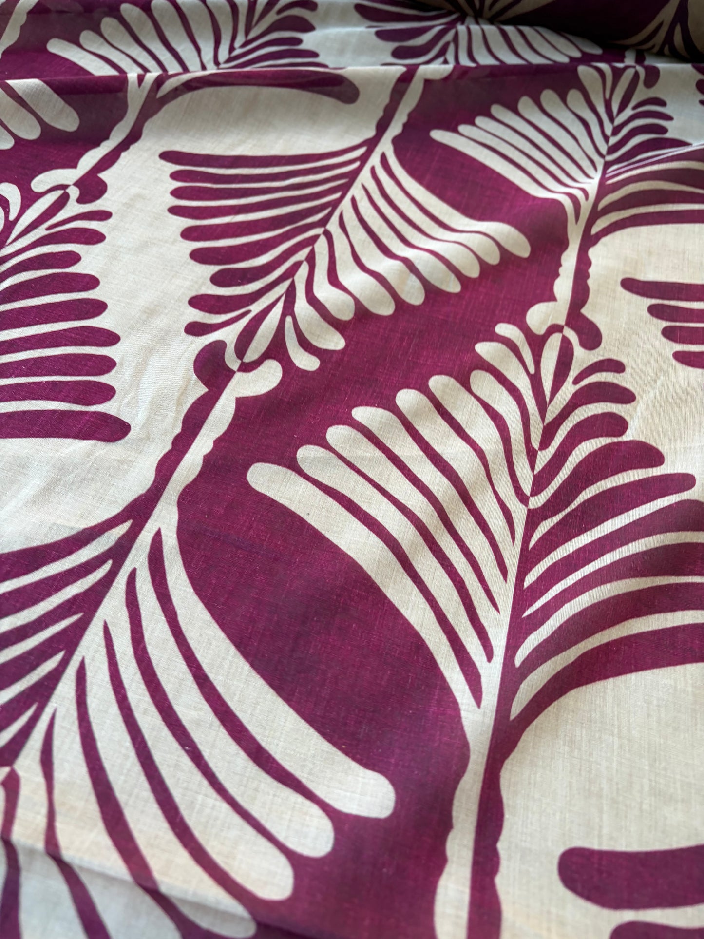 ANDREA 001 voile cotton silk "the sand/wine edit"