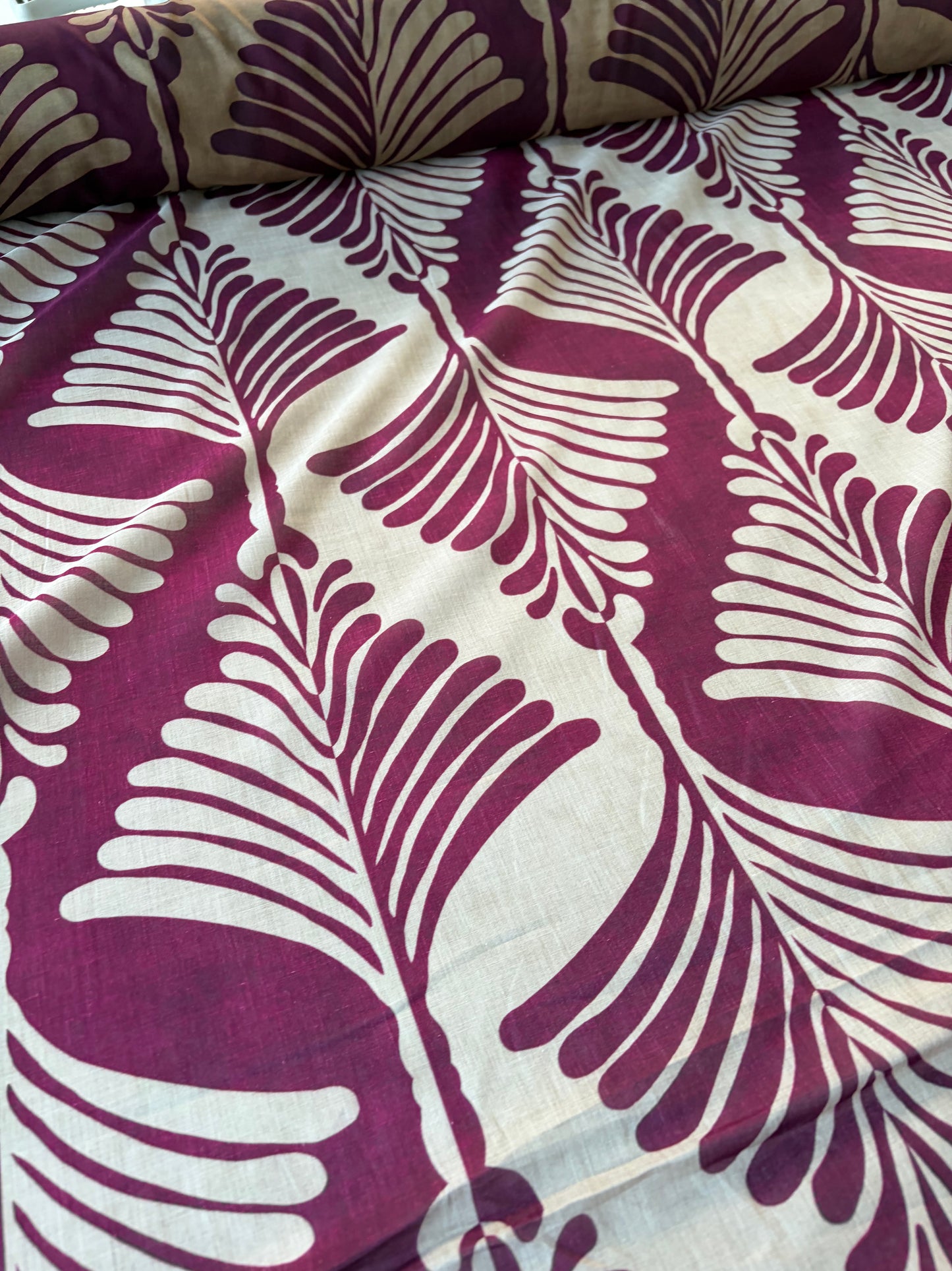 ANDREA 001 voile cotton silk "the sand/wine edit"