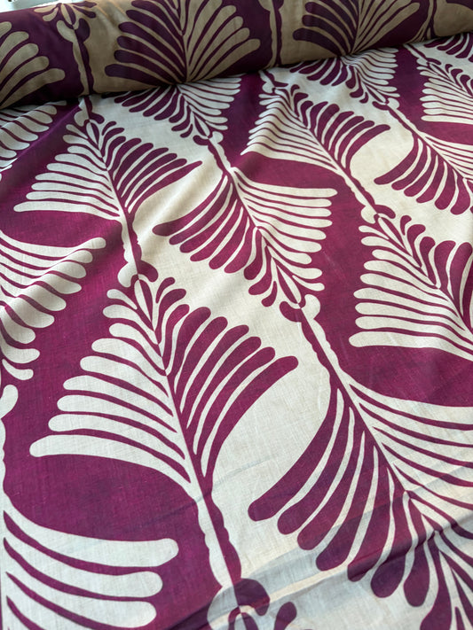 ANDREA 001 voile cotton silk "the sand/wine edit"