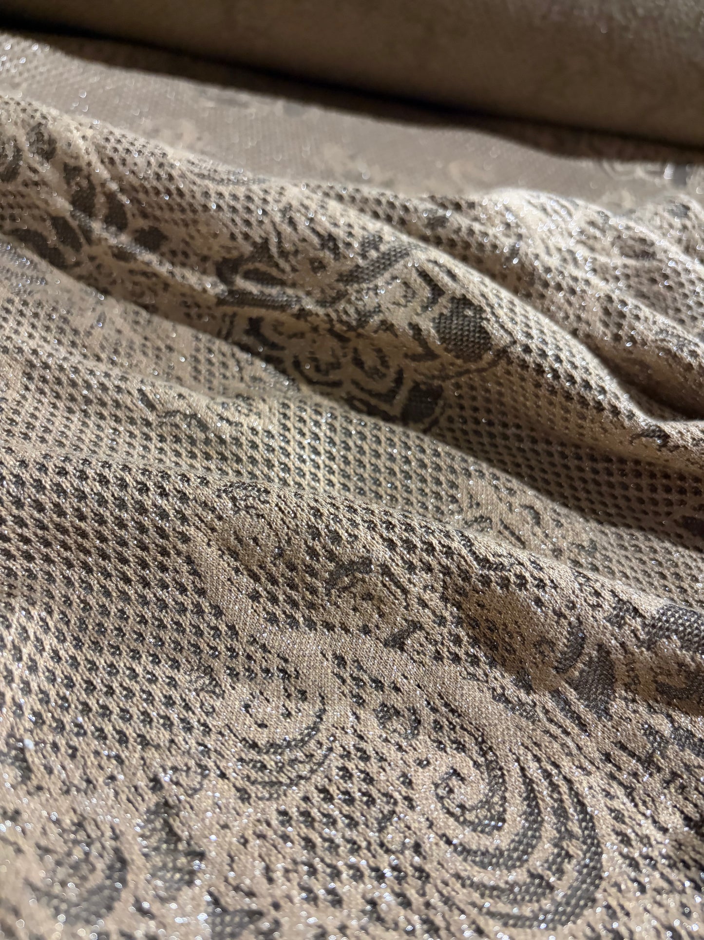 KRUSTY 001 sand jersey lurex jacquard