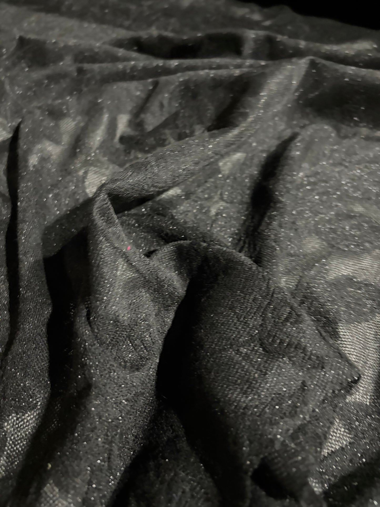 KRUSTY 002 black jersey lurex jacquard