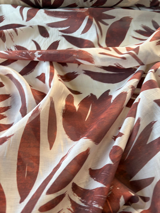 ANDREA 004 voile cotton silk "the rust/indigo edit"