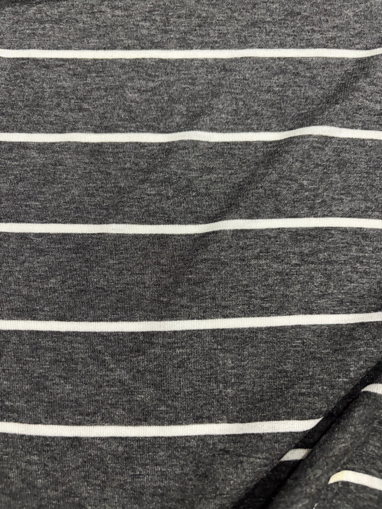 KRUSTY 003 grey mélange viscose jersey stripes