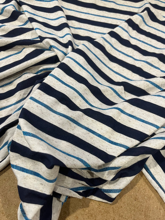 PC LUCILLE 013 viscose jersey stripes with lurex
