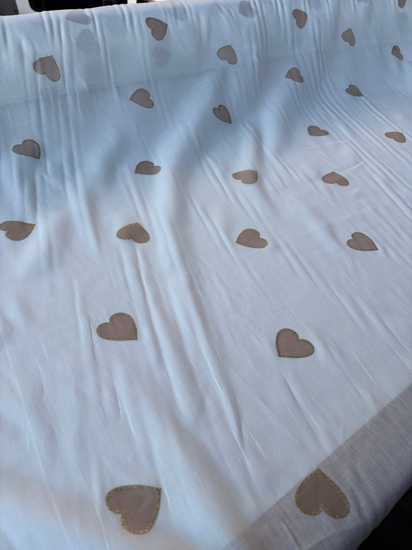 ANDREA 005 cotton voile "the sand golden hearts edit"