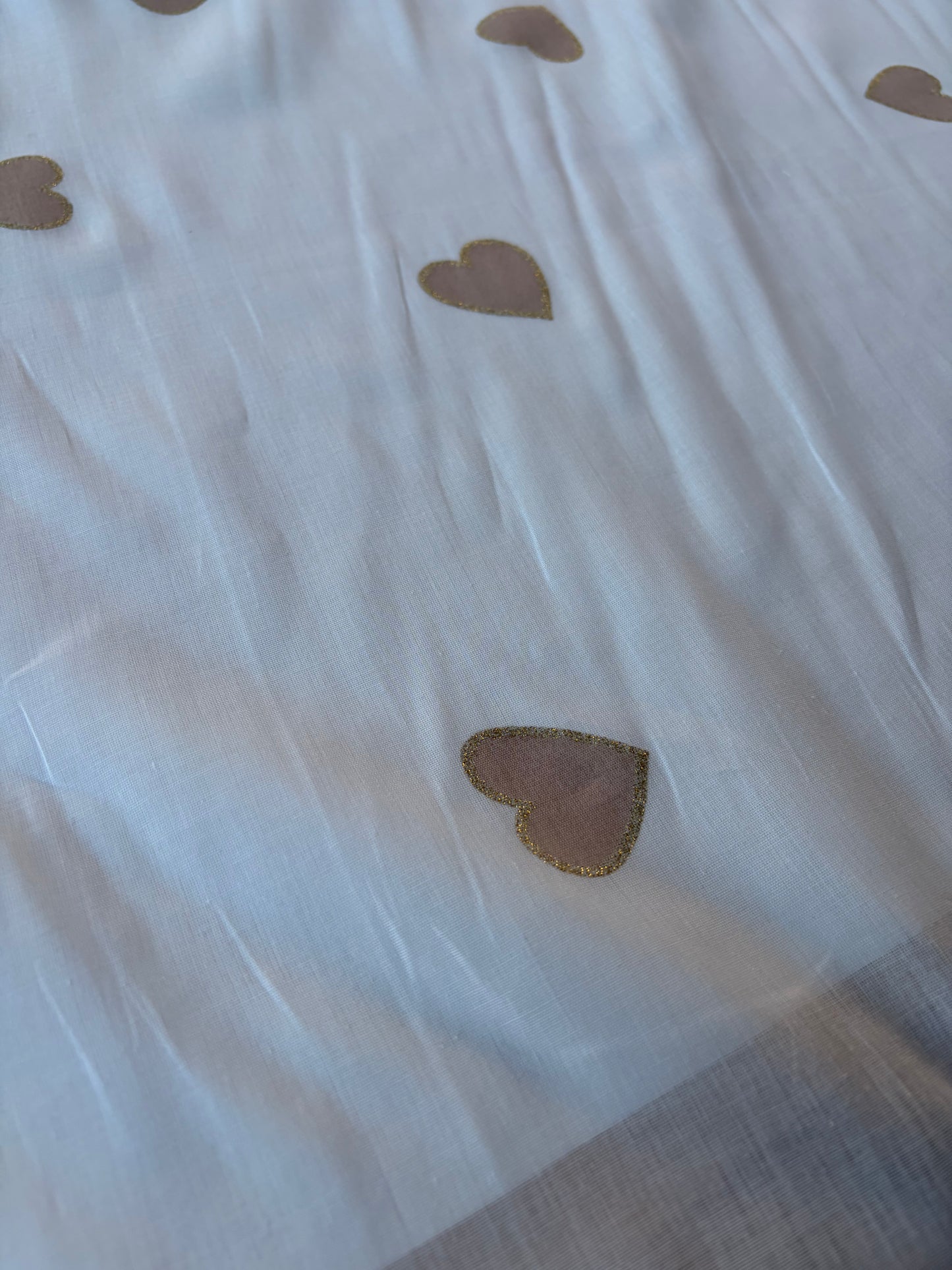 ANDREA 005 cotton voile "the sand golden hearts edit"
