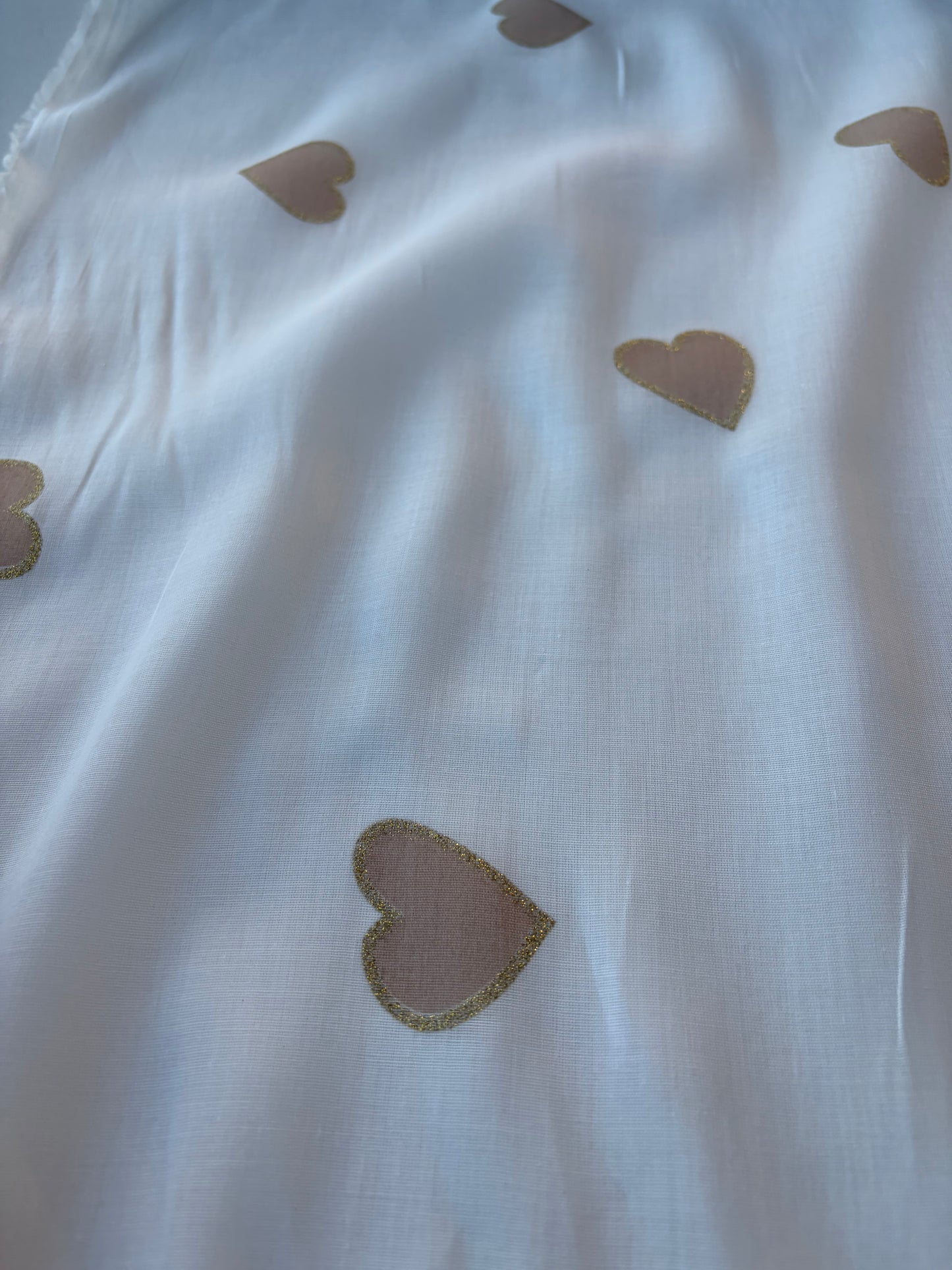 ANDREA 005 cotton voile "the sand golden hearts edit"