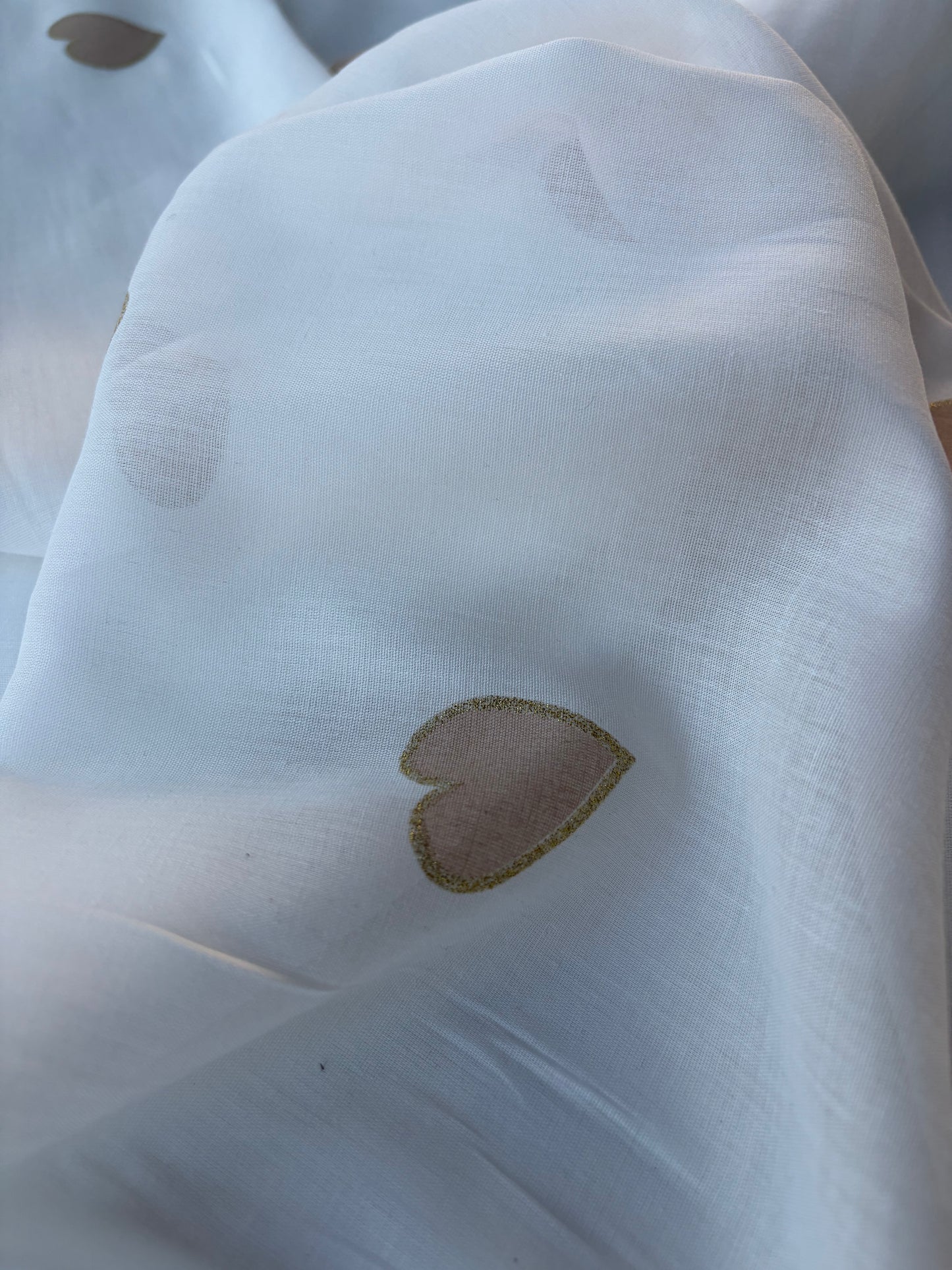 ANDREA 005 cotton voile "the sand golden hearts edit"