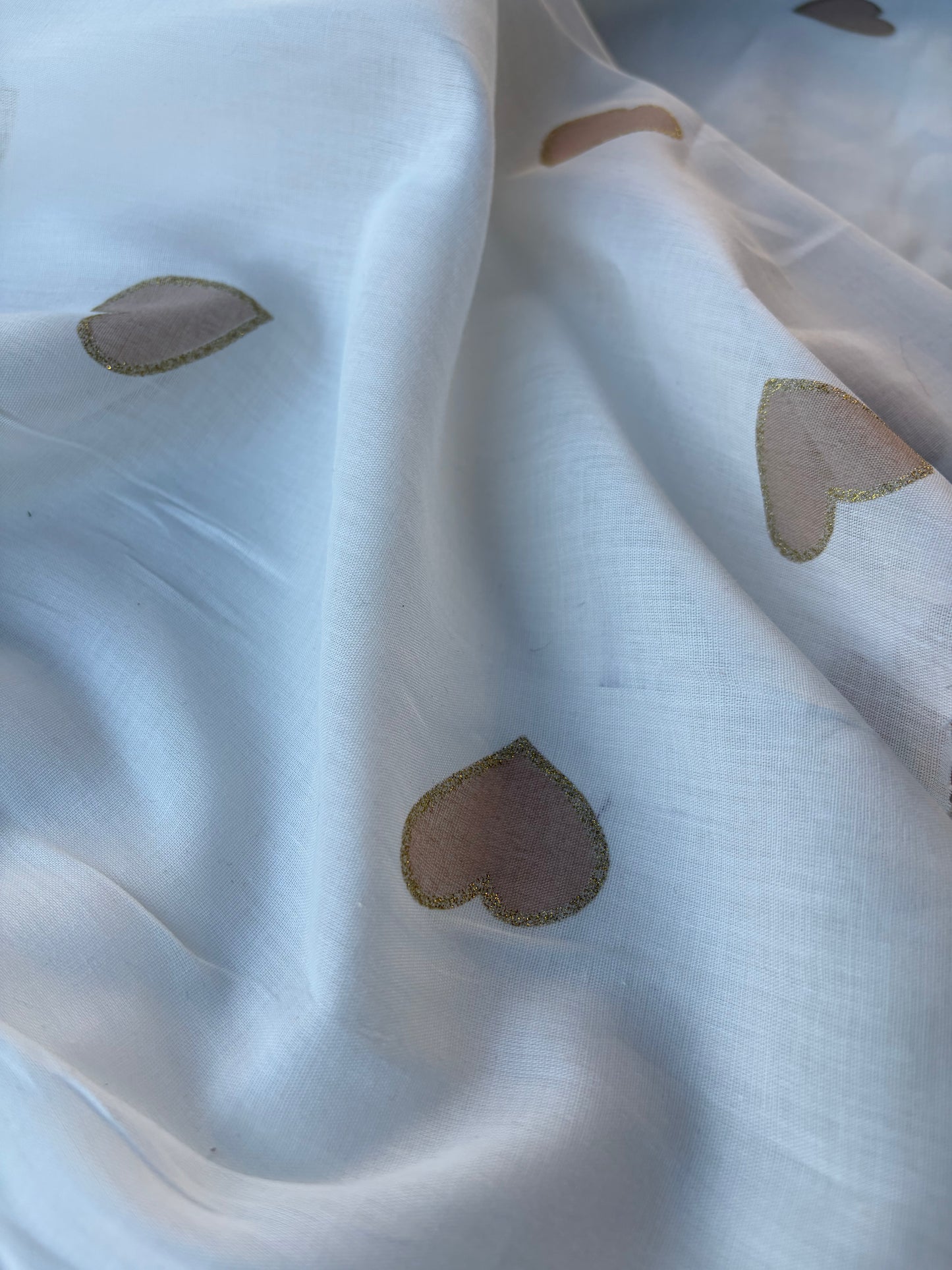 ANDREA 005 cotton voile "the sand golden hearts edit"