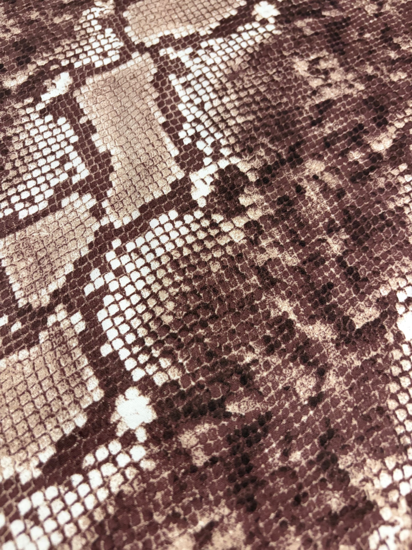 KRUSTY 005 brown snake viscose satin