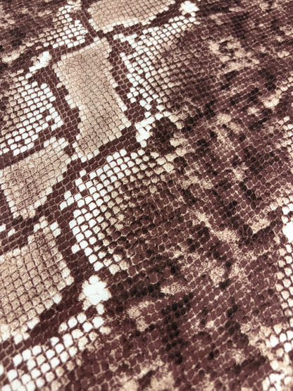 KRUSTY 005 brown snake viscose satin