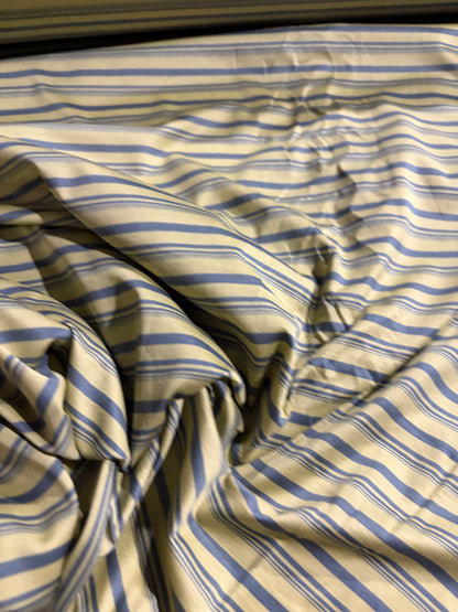 KRUSTY 006 sand/grey shiny viscose jersey stripes