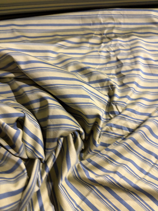 KRUSTY 006 sand/grey shiny viscose jersey stripes