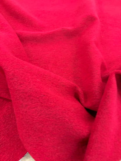 PIPO 011 red boiled wool with fused lining