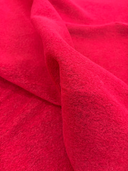 PIPO 011 red boiled wool with fused lining