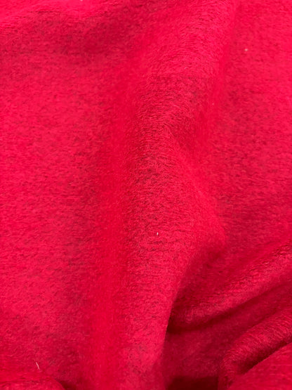 PIPO 011 red boiled wool with fused lining