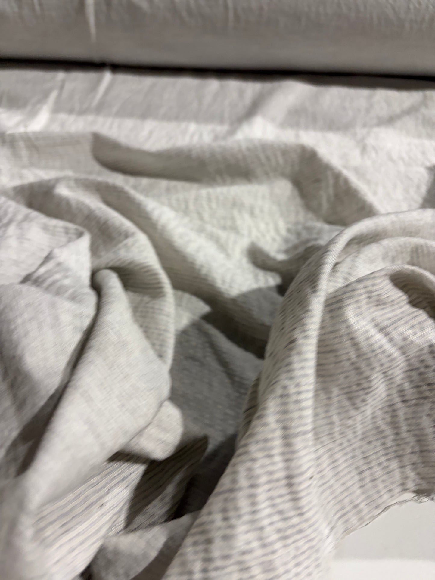 KRUSTY 007 silver striped washed cotton stretch