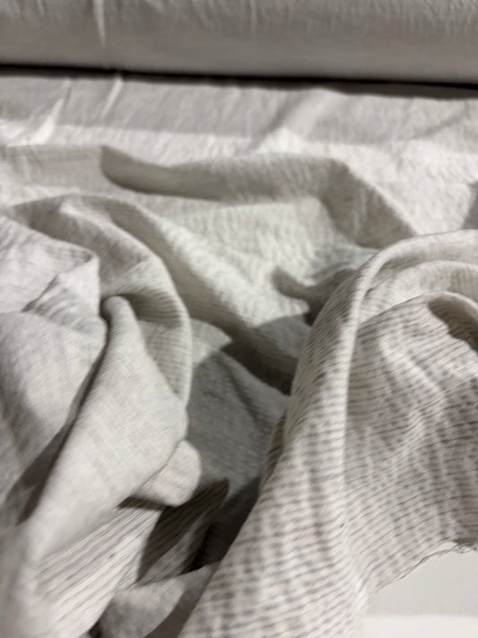 KRUSTY 007 silver striped washed cotton stretch