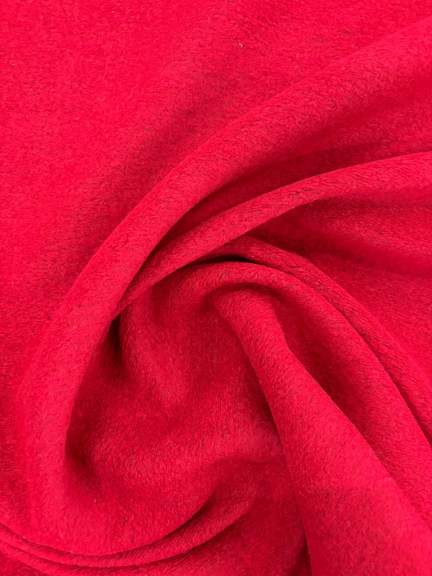 PIPO 011 red boiled wool with fused lining