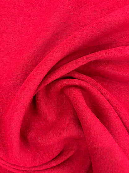 PIPO 011 red boiled wool with fused lining