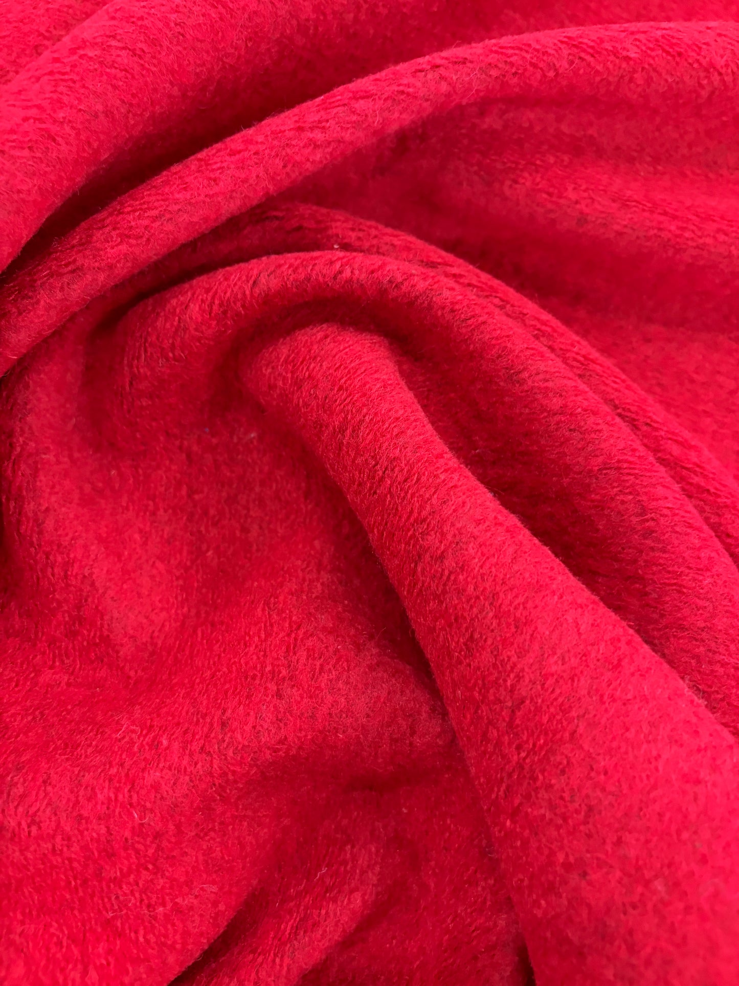 PIPO 011 red boiled wool with fused lining