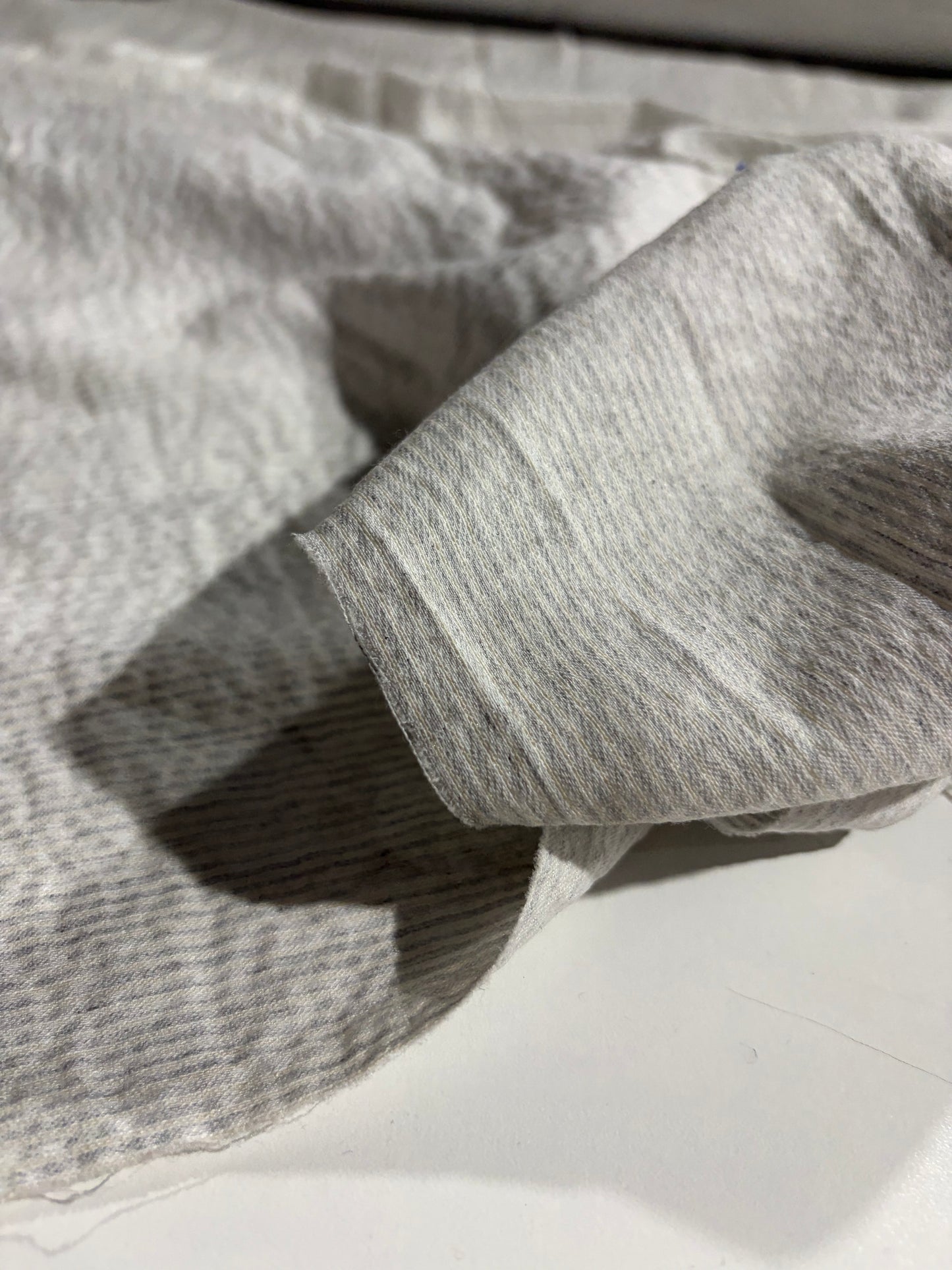 KRUSTY 007 silver striped washed cotton stretch