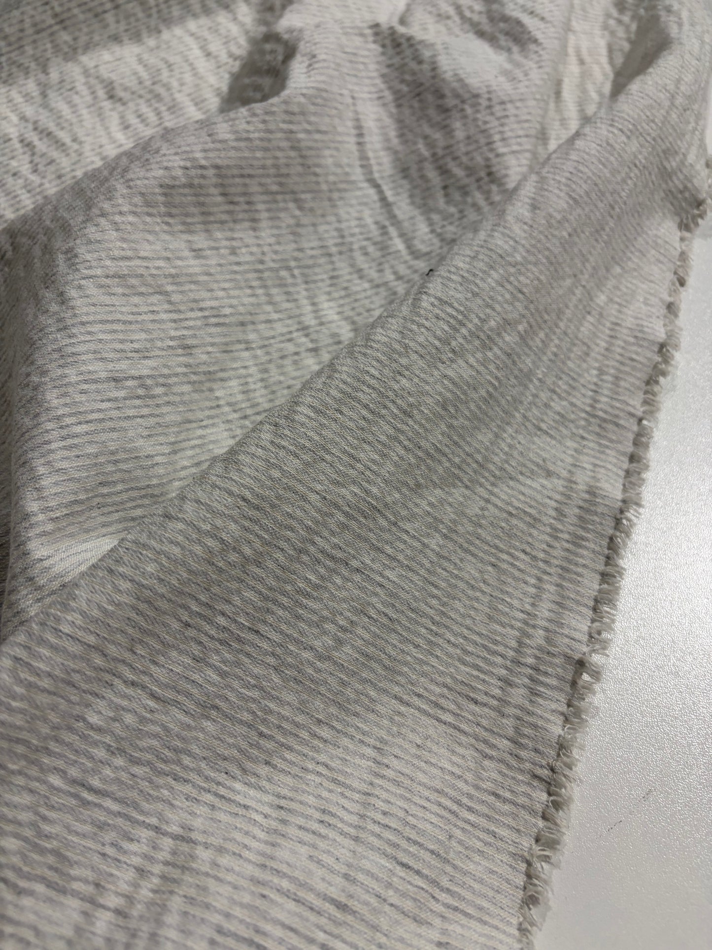 KRUSTY 007 silver striped washed cotton stretch