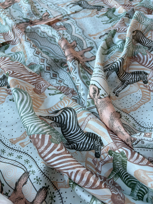 ANDREA 008 viscose satin "the safari edit"