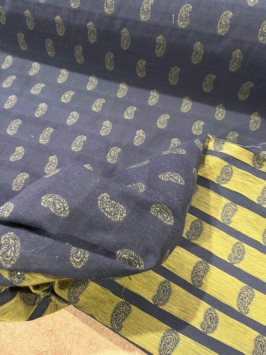 LUCILLE 020 heavy cotton jacquard black/gold