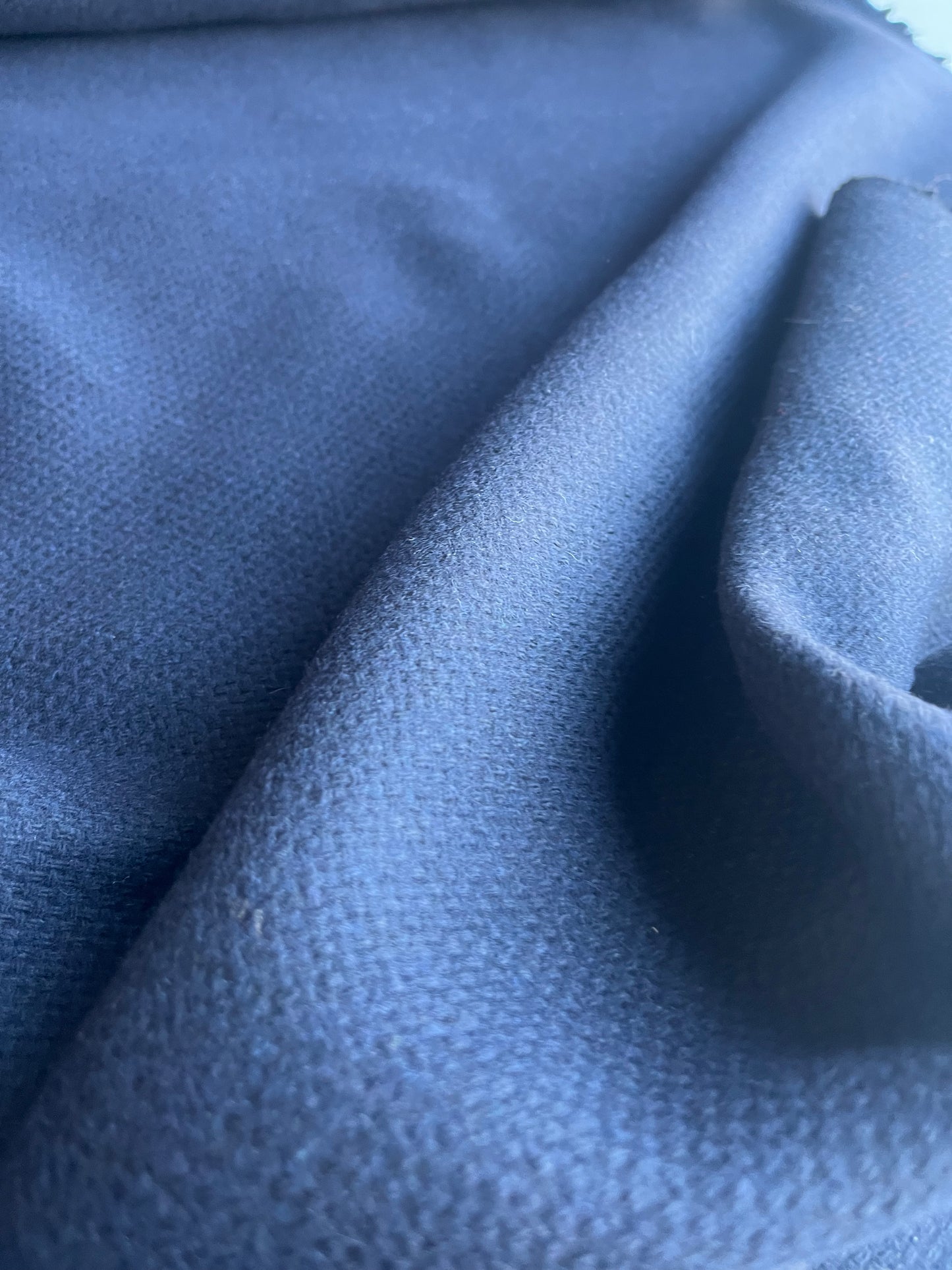 TANIA 005 heavy structured wool caban navy