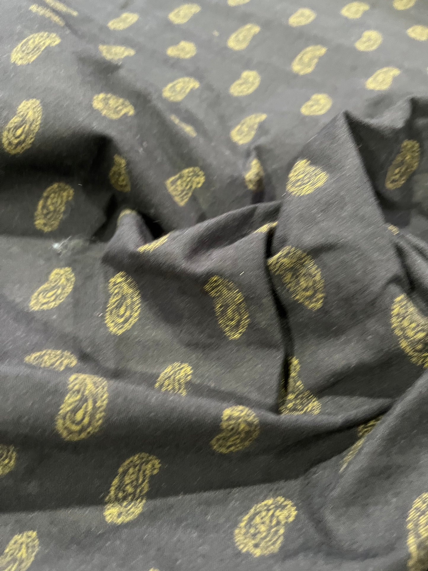 LUCILLE 020 heavy cotton jacquard black/gold