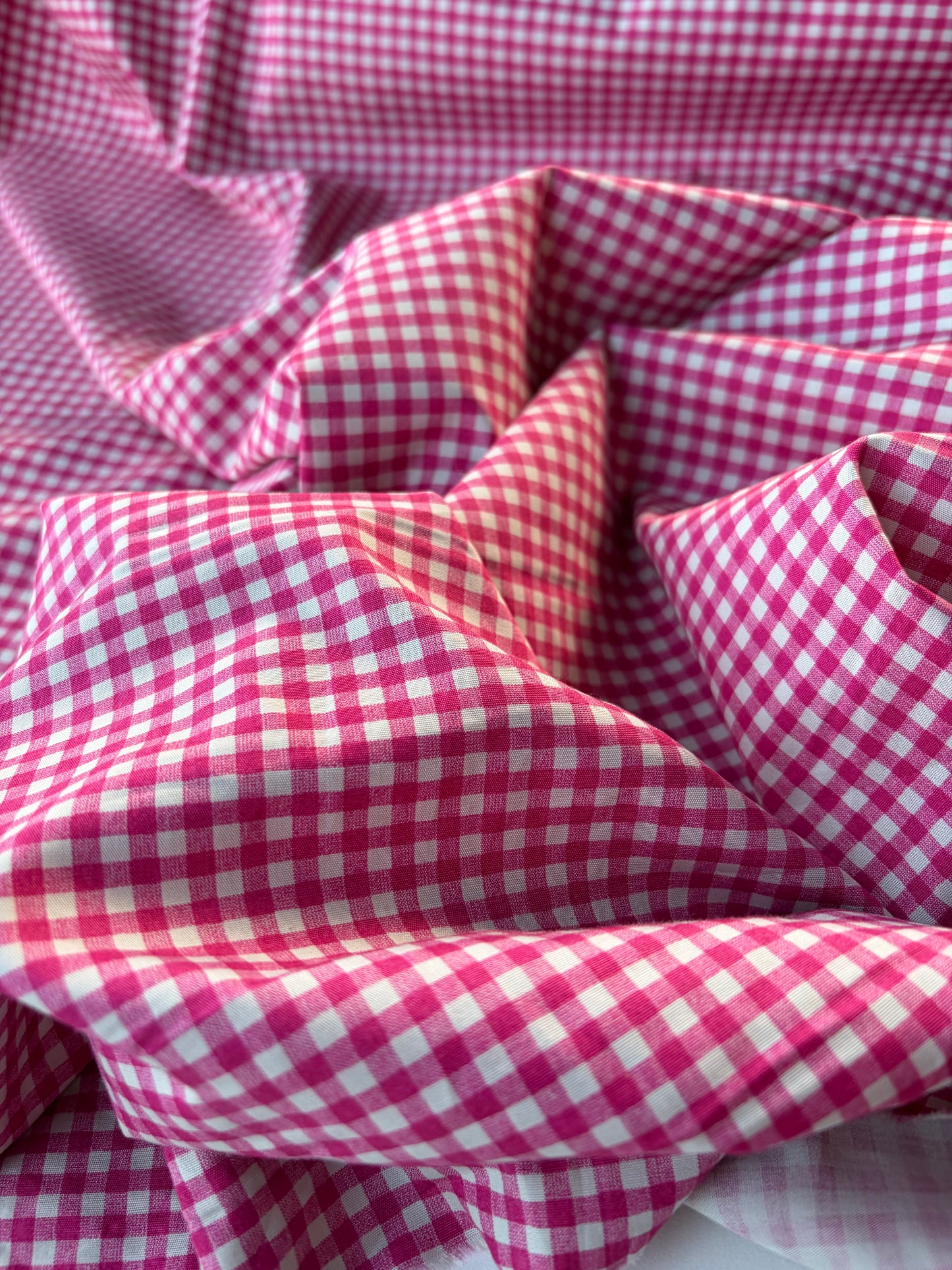 ANDREA 013 cotton poplin "the pink vichy edit"