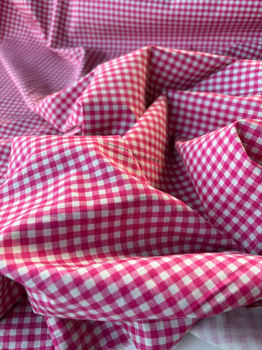 ANDREA 013 cotton poplin "the pink vichy edit"