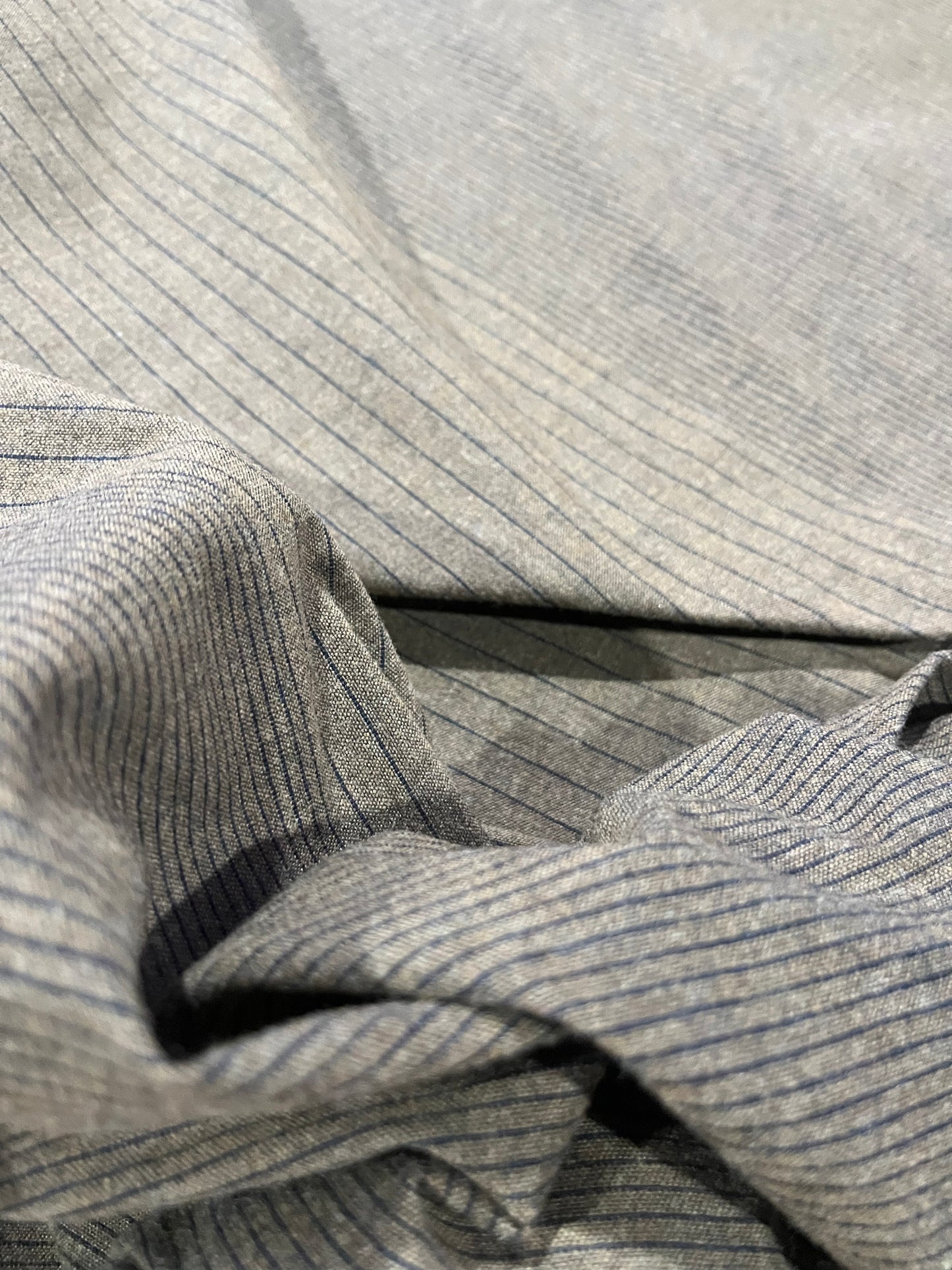 LUCILLE 021 cotton linen irregular stripes