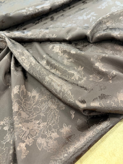PIPO 017  light viscose stretch jacquard japanese design brown