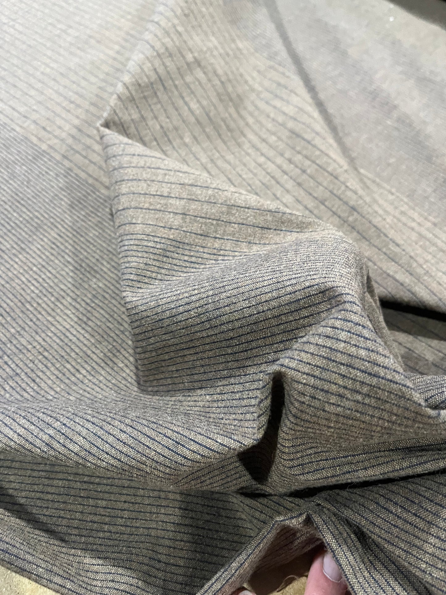 LUCILLE 021 cotton linen irregular stripes