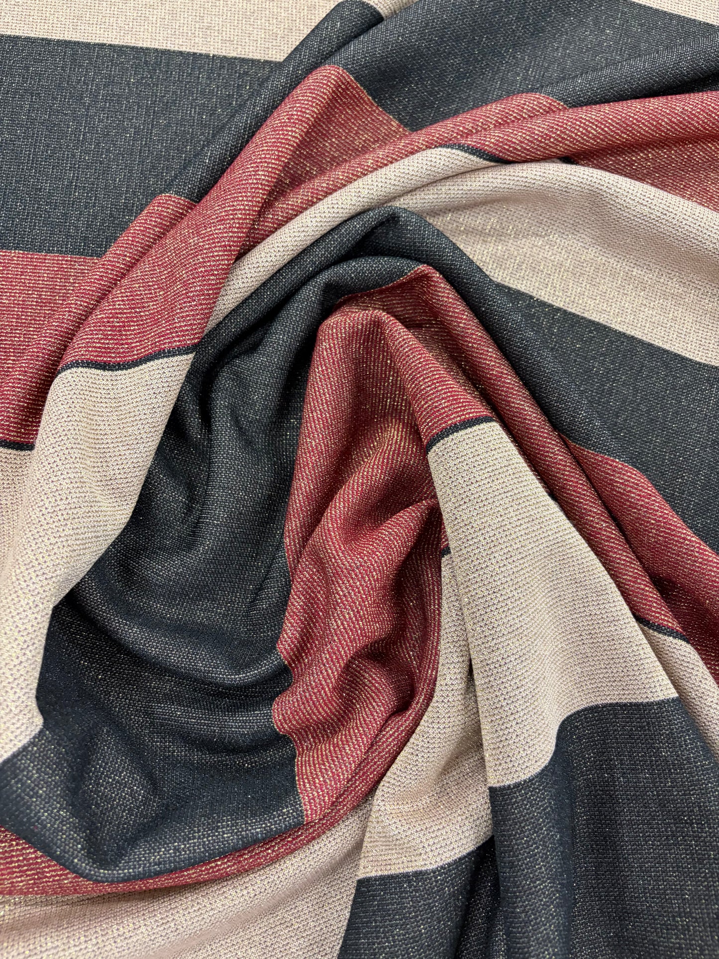 PIPO 018  lurex jersey jacquard stripes