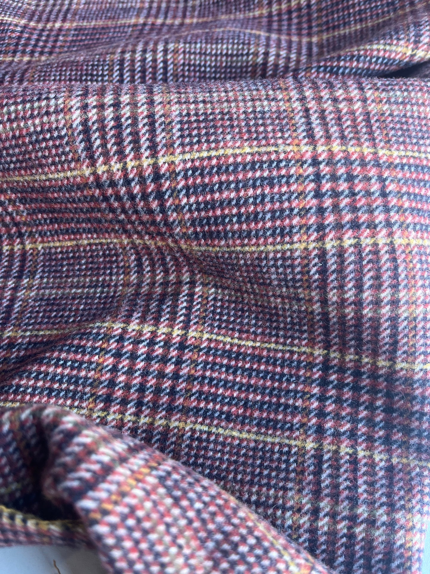 TANIA 008 wool check brown/camel