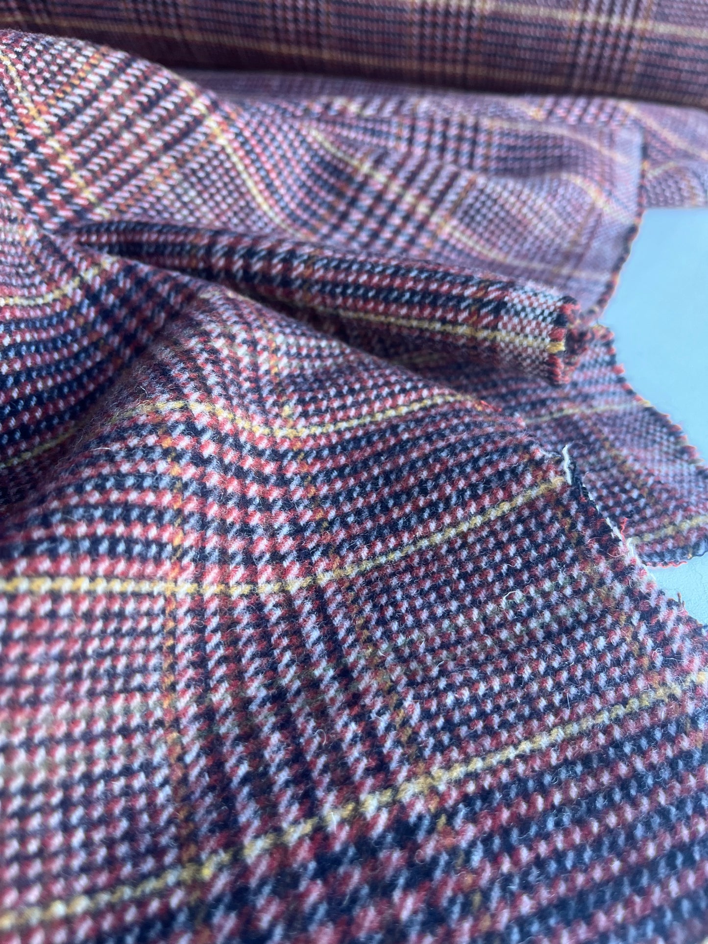 TANIA 008 wool check brown/camel