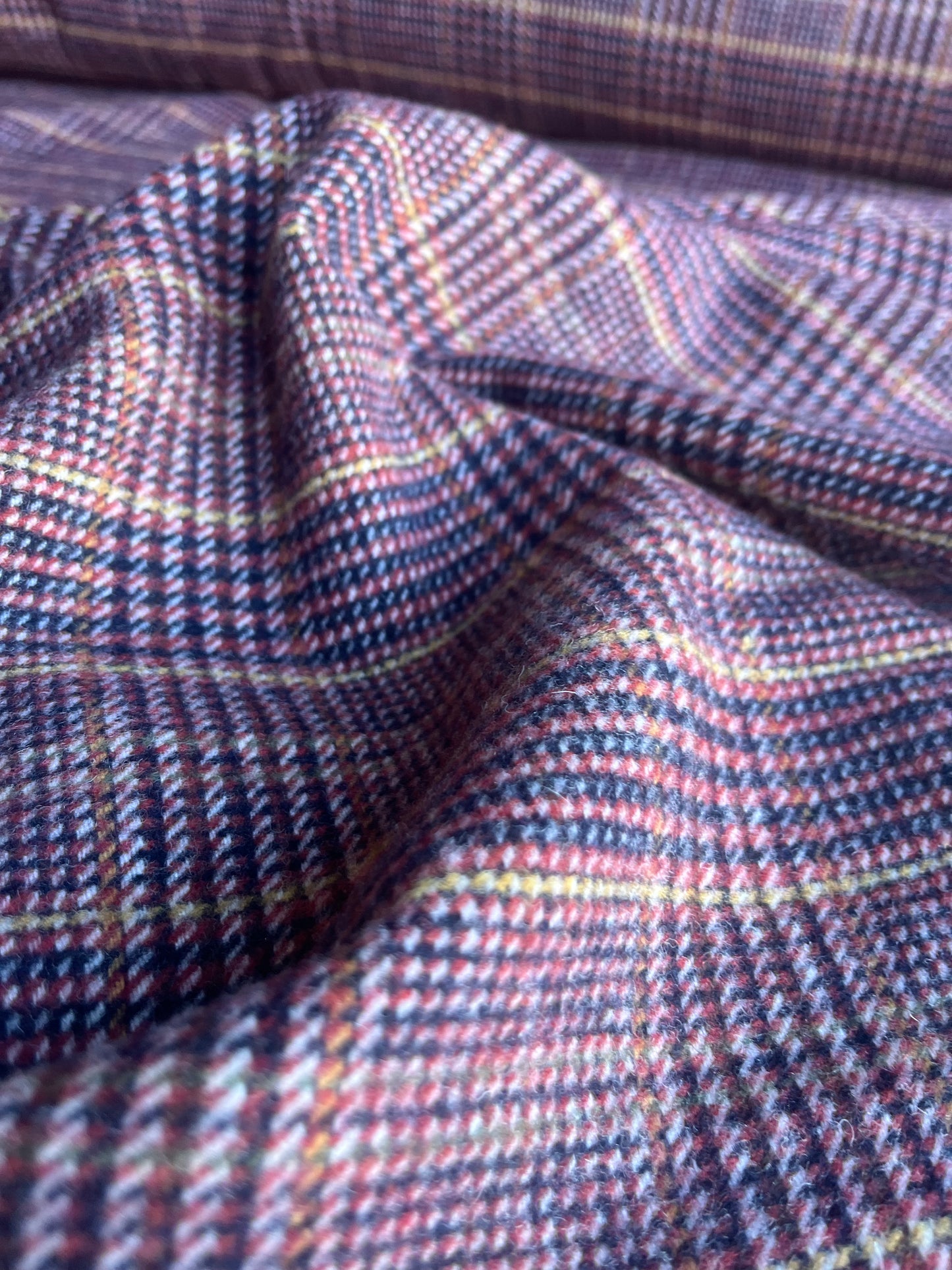 TANIA 008 wool check brown/camel