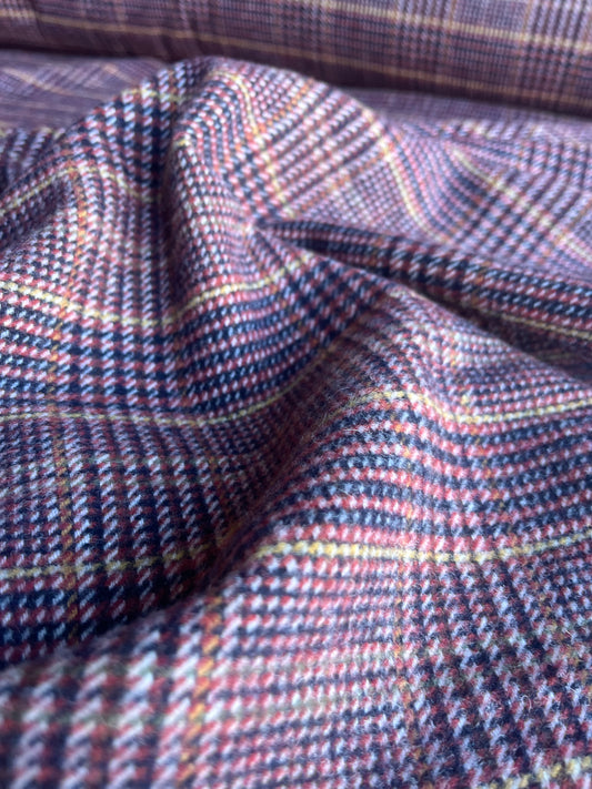 TANIA 008 wool check brown/camel