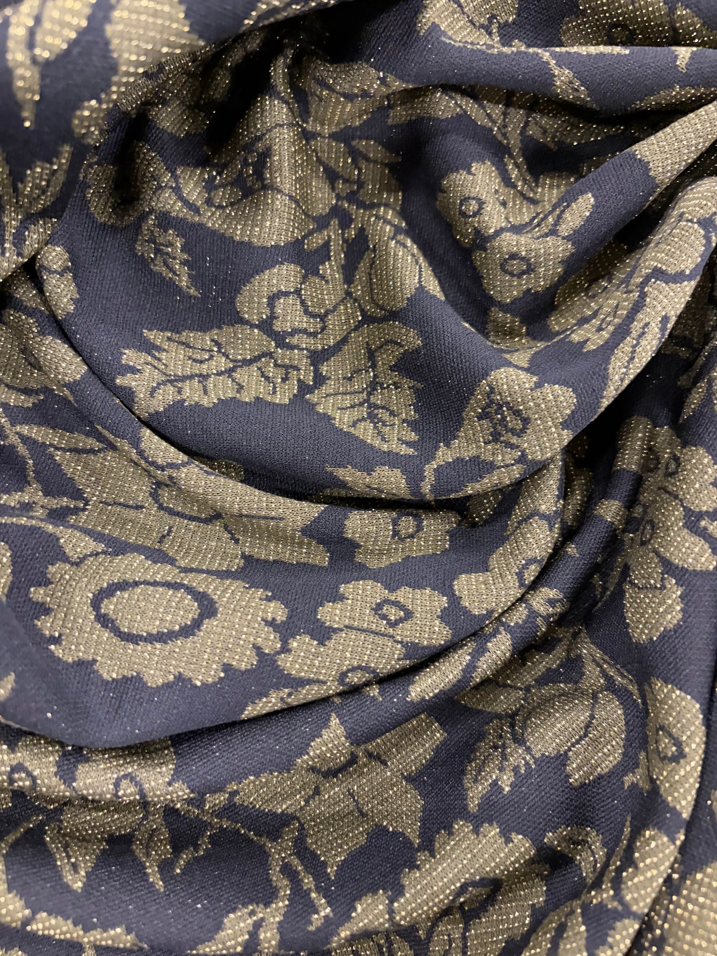 PIPO 021  lurex jersey jacquard black/gold