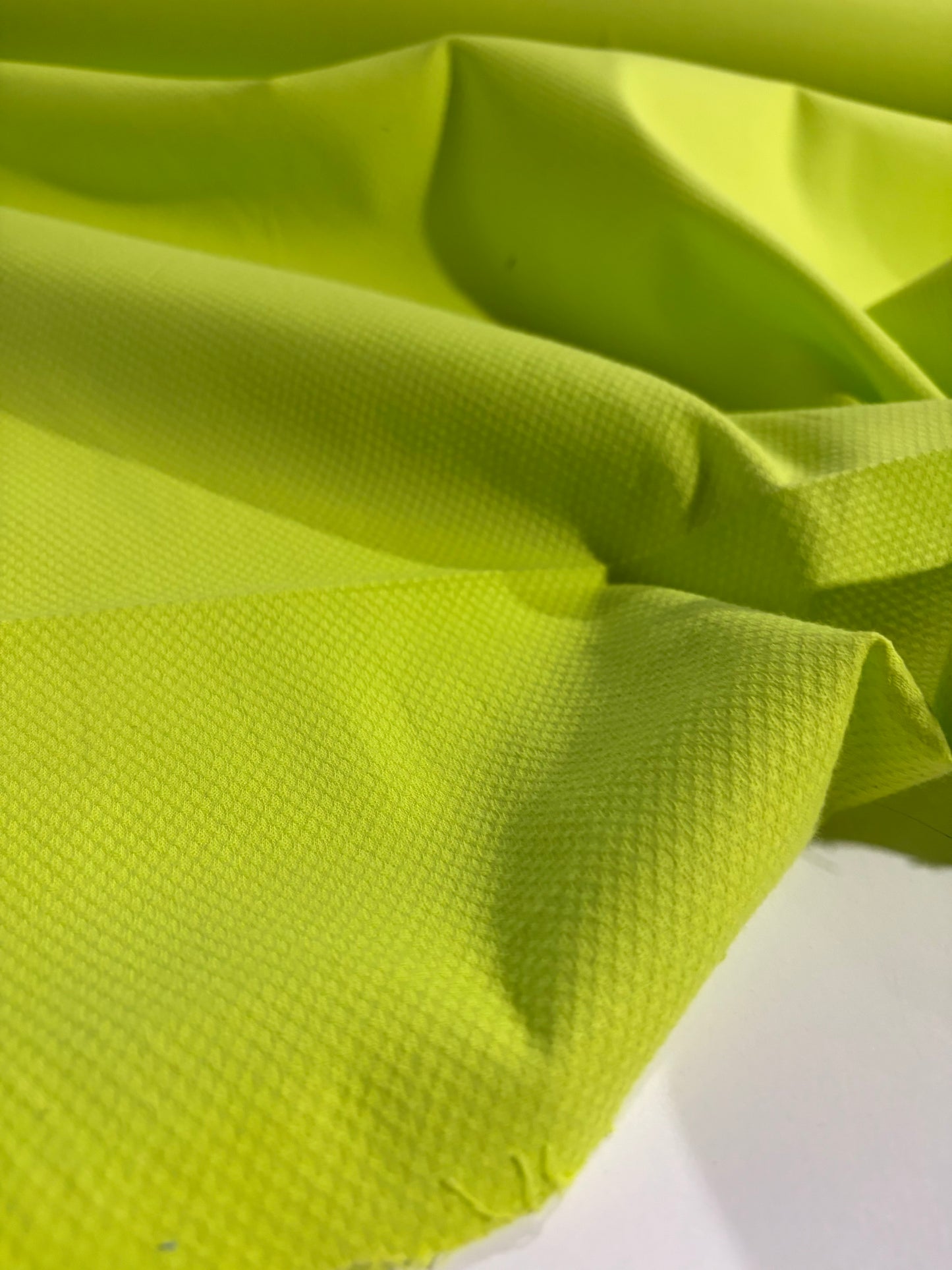 KRUSTY 016 lime cotton stretch piqué