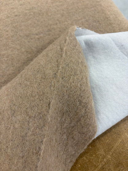 PIPO 022 sand boiled wool with fused lining