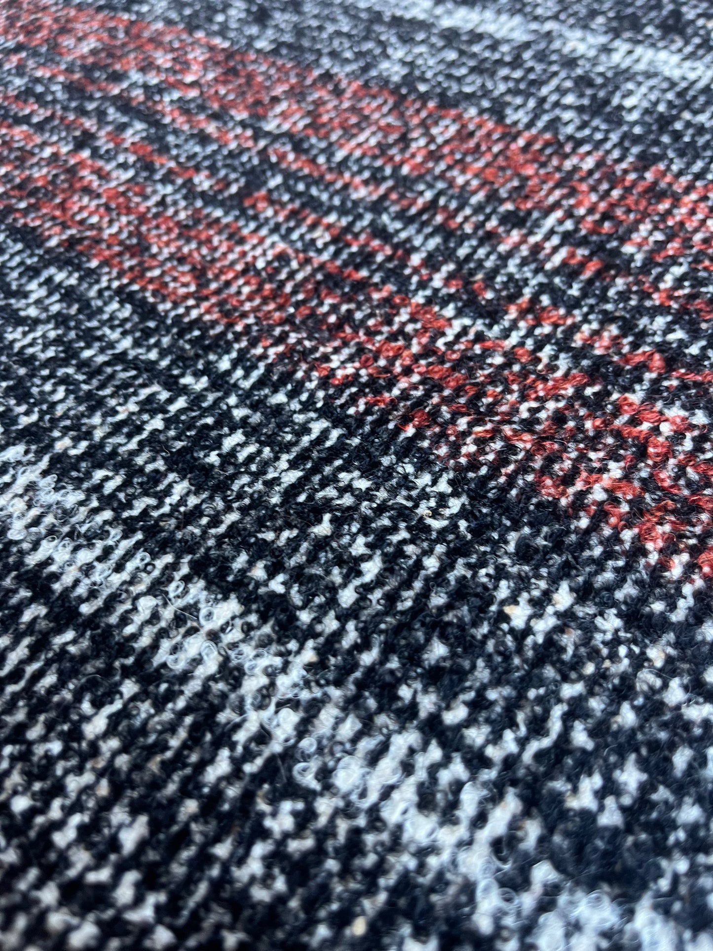 TANIA 011 heavy wool stripe brown/cognac