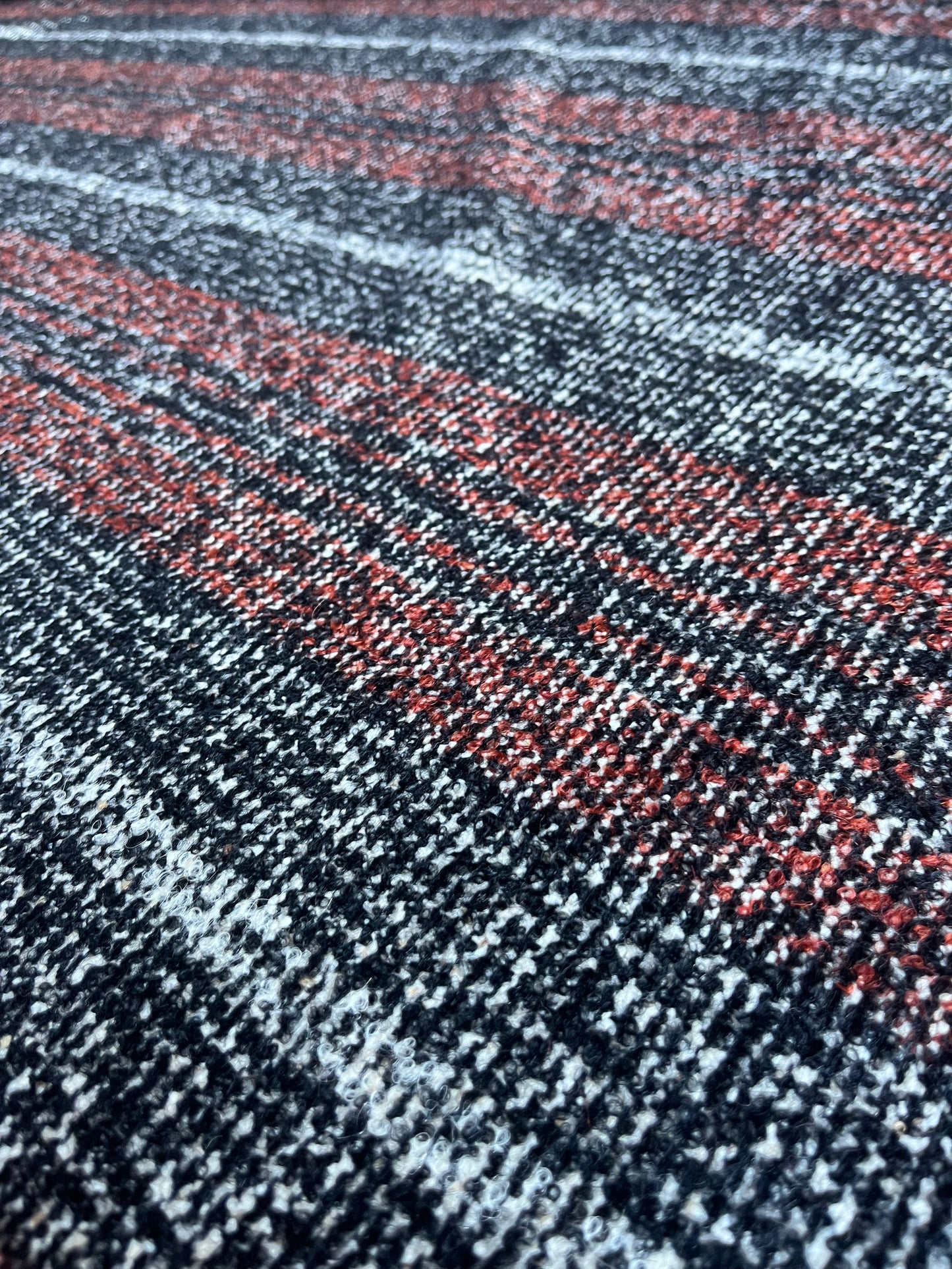 TANIA 011 heavy wool stripe brown/cognac